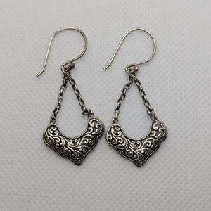 ✨ Intricate Sterling Silver Filigree Dangle Earrings ✨